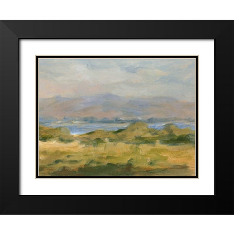 Impasto Landscape VI Black Modern Wood Framed Art Print with Double Matting by Harper, Ethan