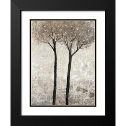 Bloom II Black Modern Wood Framed Art Print with Double Matting by OToole, Tim