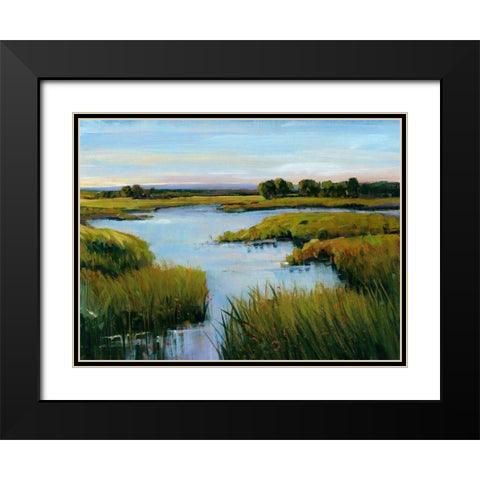 At the Edge I Black Modern Wood Framed Art Print with Double Matting by OToole, Tim