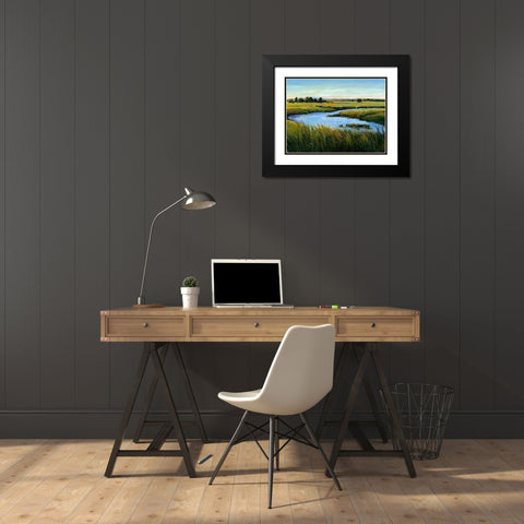 At the Edge II Black Modern Wood Framed Art Print with Double Matting by OToole, Tim