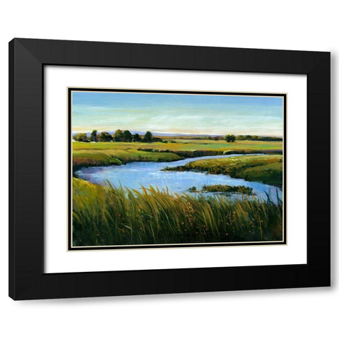 At the Edge II Black Modern Wood Framed Art Print with Double Matting by OToole, Tim