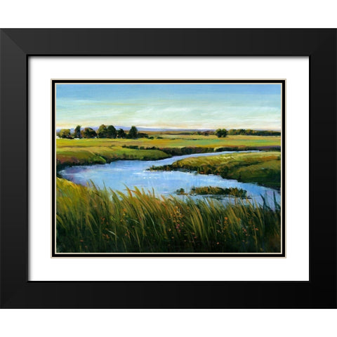 At the Edge II Black Modern Wood Framed Art Print with Double Matting by OToole, Tim