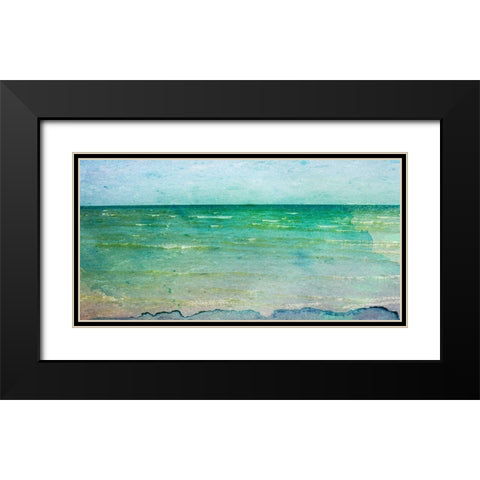 Crystal Coast Black Modern Wood Framed Art Print with Double Matting by Ilosky, Pam