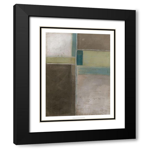 Blues at Dusk I Black Modern Wood Framed Art Print with Double Matting by Vess, June Erica