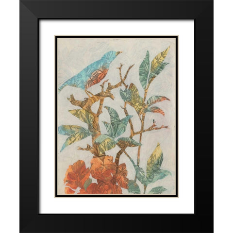Aviary Collage I Black Modern Wood Framed Art Print with Double Matting by Meagher, Megan