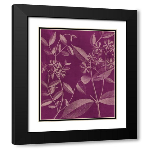 Modern Botany III Black Modern Wood Framed Art Print with Double Matting by Vision Studio