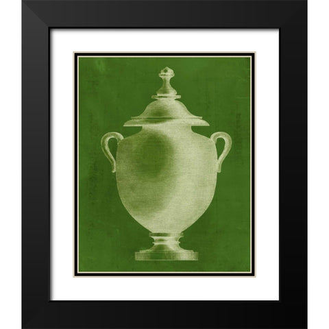 Modern Classic Urn IV Black Modern Wood Framed Art Print with Double Matting by Vision Studio