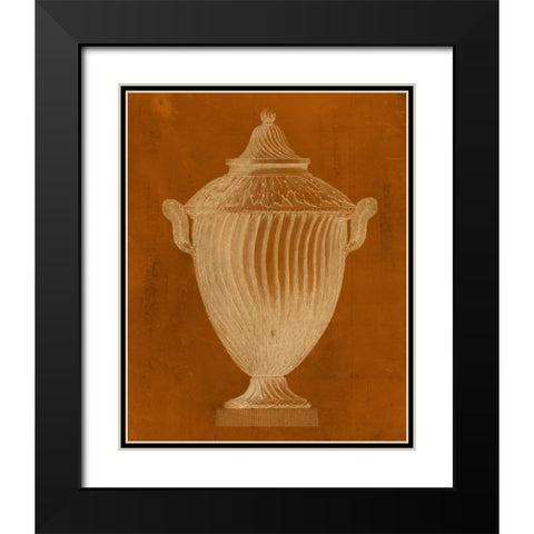 Modern Classic Urn VI Black Modern Wood Framed Art Print with Double Matting by Vision Studio