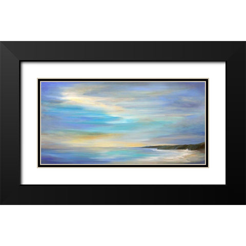 April Sky Black Modern Wood Framed Art Print with Double Matting by Finch, Sheila