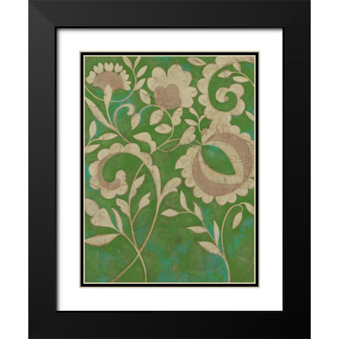 Flourishing Vine I Black Modern Wood Framed Art Print with Double Matting by Zarris, Chariklia