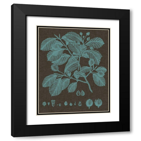 Shimmering Leaves III Black Modern Wood Framed Art Print with Double Matting by Vision Studio