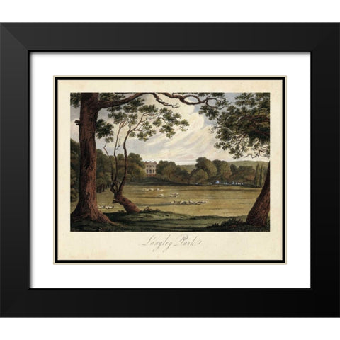The English Countryside IV Black Modern Wood Framed Art Print with Double Matting by Hakewill, James