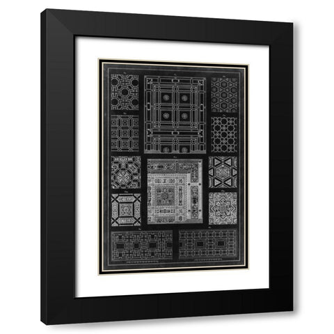 Graphic Architecture VI Black Modern Wood Framed Art Print with Double Matting by Vision Studio