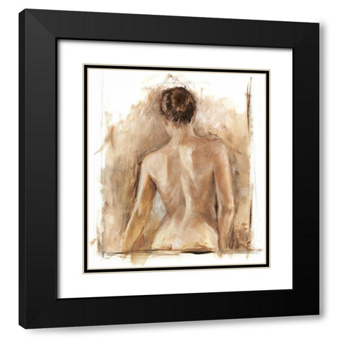 Figure Painting Study I Black Modern Wood Framed Art Print with Double Matting by Harper, Ethan