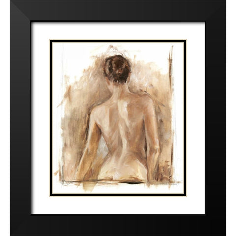 Figure Painting Study I Black Modern Wood Framed Art Print with Double Matting by Harper, Ethan