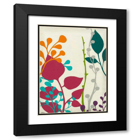 Metro Garden II Black Modern Wood Framed Art Print with Double Matting by Vess, June Erica