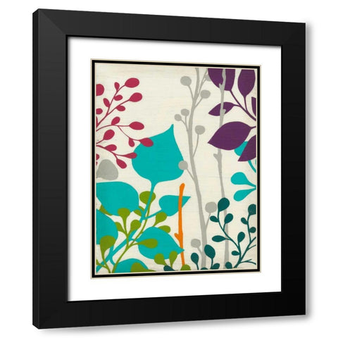 Metro Garden III Black Modern Wood Framed Art Print with Double Matting by Vess, June Erica