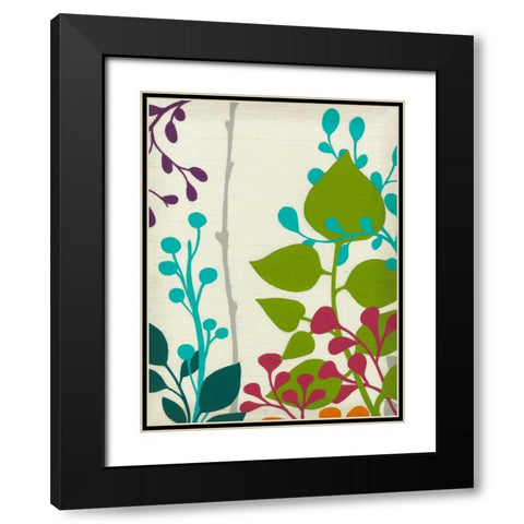 Metro Garden IV Black Modern Wood Framed Art Print with Double Matting by Vess, June Erica