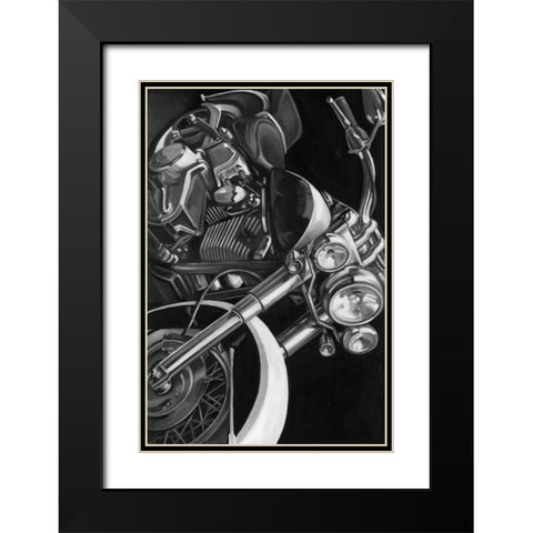 Classic Hogs I Black Modern Wood Framed Art Print with Double Matting by Harper, Ethan