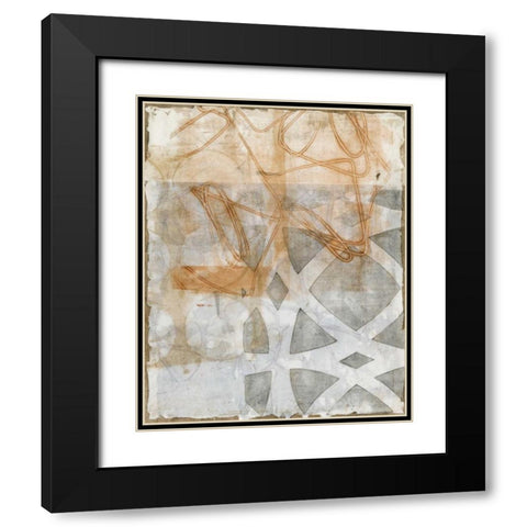 Delicate Lines II Black Modern Wood Framed Art Print with Double Matting by Meagher, Megan