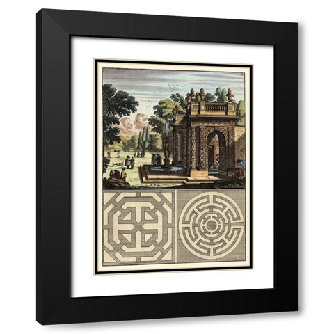 Architecture Curiosa III Black Modern Wood Framed Art Print with Double Matting by Bockler