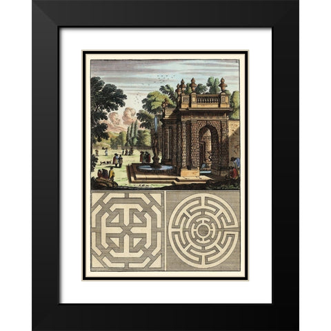 Architecture Curiosa III Black Modern Wood Framed Art Print with Double Matting by Bockler