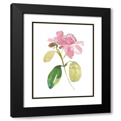 Watercolor Garden I Black Modern Wood Framed Art Print with Double Matting by Mosley, Kiana