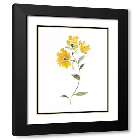 Watercolor Garden IV Black Modern Wood Framed Art Print with Double Matting by Mosley, Kiana
