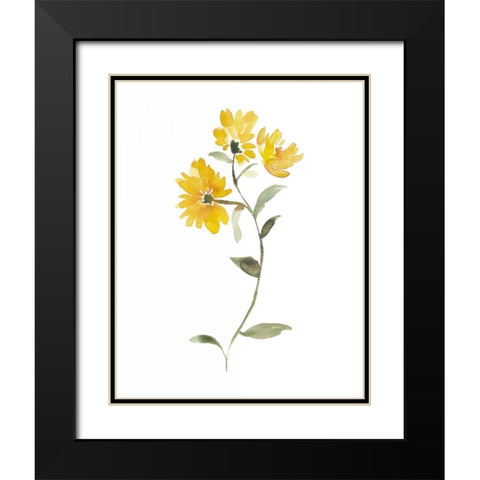 Watercolor Garden IV Black Modern Wood Framed Art Print with Double Matting by Mosley, Kiana