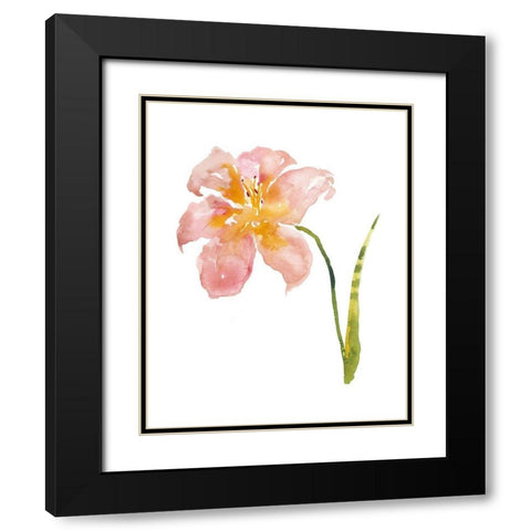 Watercolor Garden VI Black Modern Wood Framed Art Print with Double Matting by Mosley, Kiana