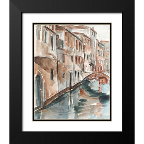 Venetian Watercolor Study II Black Modern Wood Framed Art Print with Double Matting by Harper, Ethan