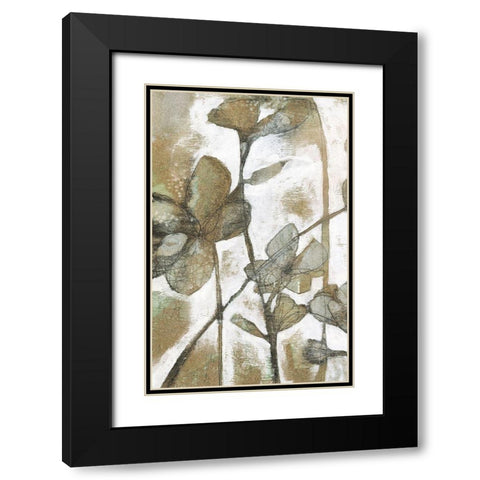 Metallic Garden I Black Modern Wood Framed Art Print with Double Matting by Goldberger, Jennifer