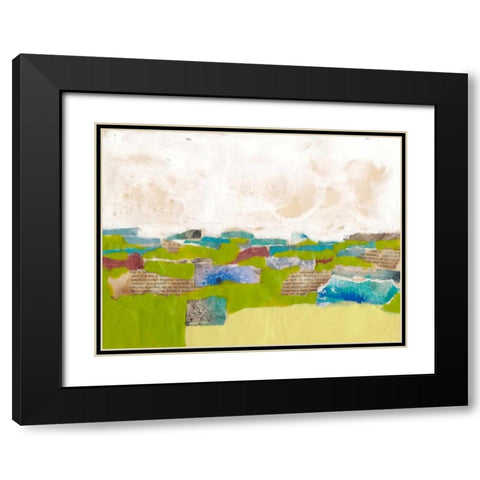 Field Day I Black Modern Wood Framed Art Print with Double Matting by Goldberger, Jennifer