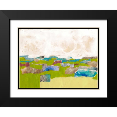 Field Day I Black Modern Wood Framed Art Print with Double Matting by Goldberger, Jennifer