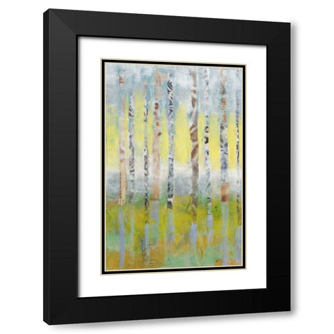 Birchline Collage I Black Modern Wood Framed Art Print with Double Matting by Goldberger, Jennifer