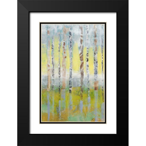 Birchline Collage I Black Modern Wood Framed Art Print with Double Matting by Goldberger, Jennifer