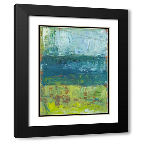 Lemon Lime I Black Modern Wood Framed Art Print with Double Matting by Harper, Ethan
