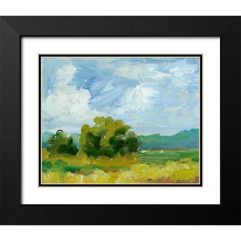 Field Color Study I Black Modern Wood Framed Art Print with Double Matting by Harper, Ethan
