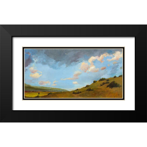 High Desert Light Black Modern Wood Framed Art Print with Double Matting by DAgostino, Judith