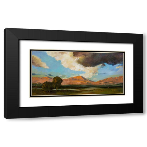 Lakeside Black Modern Wood Framed Art Print with Double Matting by DAgostino, Judith