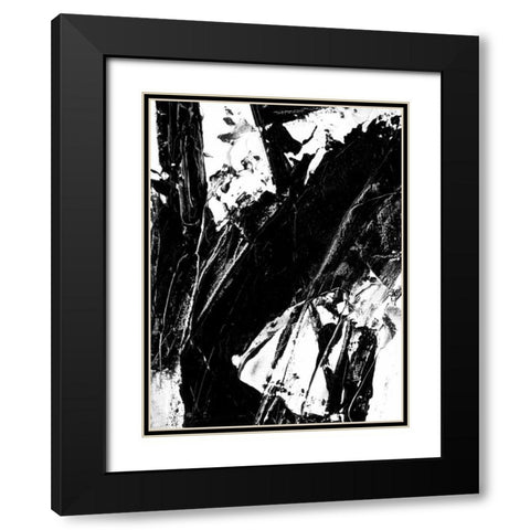 Sporadic I Black Modern Wood Framed Art Print with Double Matting by Harper, Ethan