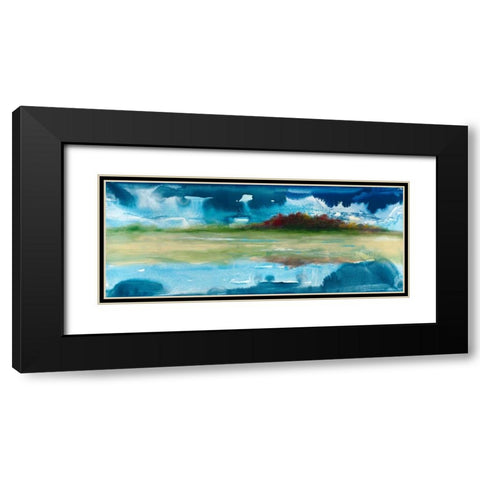 Mirrored Black Modern Wood Framed Art Print with Double Matting by Jasper, Sisa