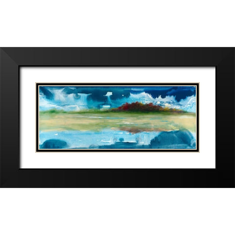 Mirrored Black Modern Wood Framed Art Print with Double Matting by Jasper, Sisa
