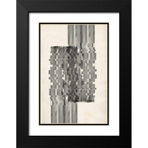 Stagger Start I Black Modern Wood Framed Art Print with Double Matting by Goldberger, Jennifer