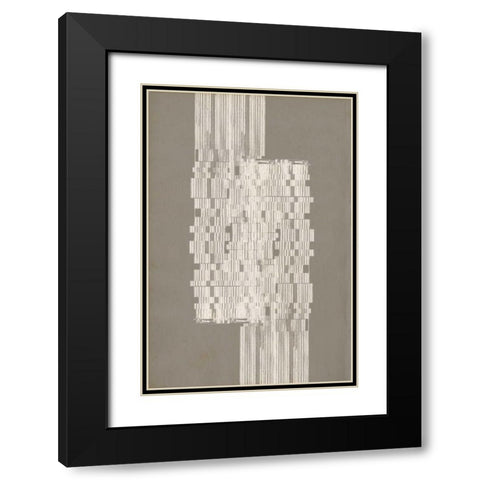 Stagger Start IV Black Modern Wood Framed Art Print with Double Matting by Goldberger, Jennifer