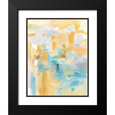 Summer Days Black Modern Wood Framed Art Print with Double Matting by Long, Christina