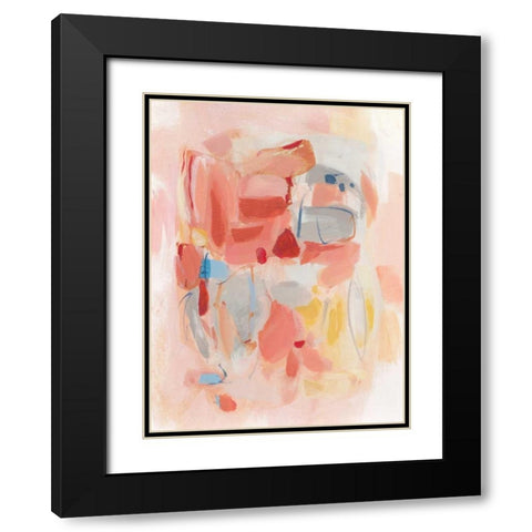 Red Wine Black Modern Wood Framed Art Print with Double Matting by Long, Christina