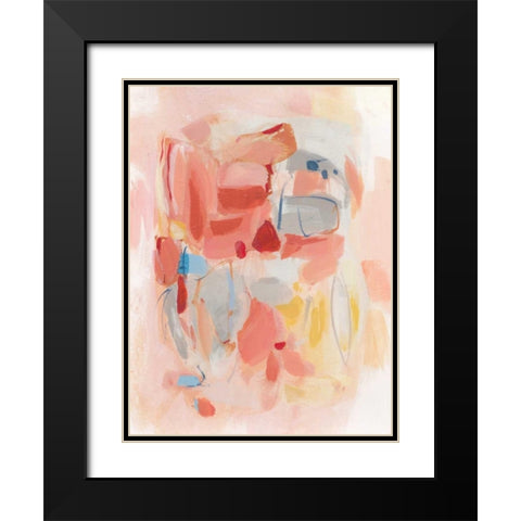 Red Wine Black Modern Wood Framed Art Print with Double Matting by Long, Christina