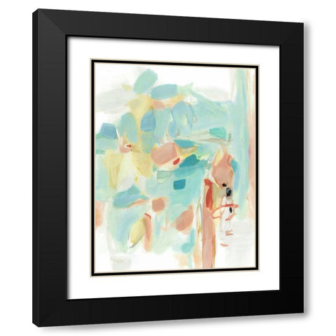 Delicate Whispers Black Modern Wood Framed Art Print with Double Matting by Long, Christina