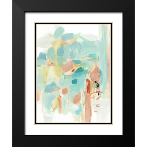 Delicate Whispers Black Modern Wood Framed Art Print with Double Matting by Long, Christina